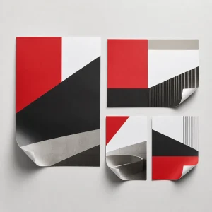 Mockup de carteles y pósteres A2, A1, A0, 50 × 70 y 70 × 100 cm